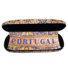 Load image into Gallery viewer, Portugal Tile Azulejo Themed Cork Eyeglass Case with Cleaning Cloth
