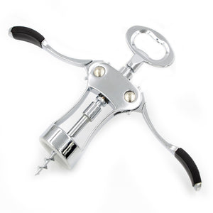 Grilo Kitchenware Chromed Wing Bottle Opener Corkscrew