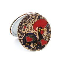 Load image into Gallery viewer, Traditional Portuguese Rooster Metal Pocket Mirror Souvenir
