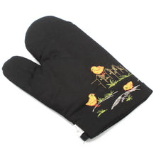 Load image into Gallery viewer, 100% Cotton Oven Mitt and Pot Holder Set With Embroidered Design
