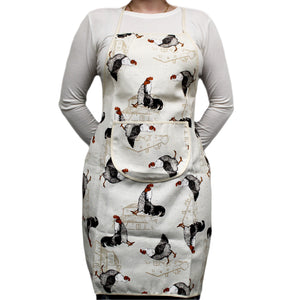 100% Cotton Farmhouse Rooster Apron