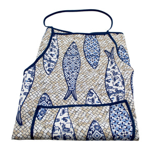 100% Cotton Cobblestone and Sardine Apron