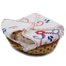 Load image into Gallery viewer, 100% Cotton Viana&#39;s Hand Embroidered Bread Cover Basket  - Various Colors
