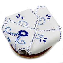 Load image into Gallery viewer, 100% Cotton Viana&#39;s Hand Embroidered Bread Cover Basket  - Various Colors
