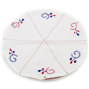 100% Cotton Hand Embroidered Viana Bread Basket - Various Colors