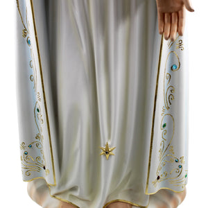 32" Hand-Painted Immaculate Sacred Heart of Mary Religious Statue