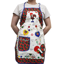 Load image into Gallery viewer, 100% Cotton Traditional Portuguese Rooster Kitchen Apron - Various Colors
