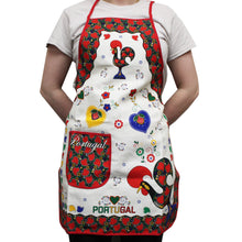 Load image into Gallery viewer, 100% Cotton Traditional Portuguese Rooster Kitchen Apron - Various Colors
