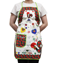 Load image into Gallery viewer, 100% Cotton Traditional Portuguese Rooster Kitchen Apron - Various Colors
