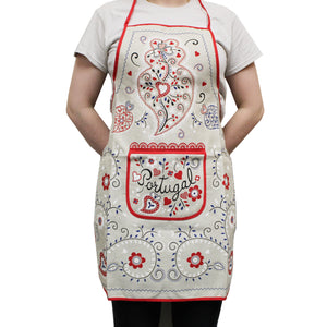 100% Cotton Portuguese Viana Heart Apron