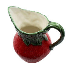 Load image into Gallery viewer, Faiobidos Hand-Painted Ceramic Strawberry Pitcher
