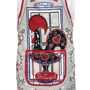 100% Cotton Traditional Portuguese Rooster Kitchen Apron - Various Colors