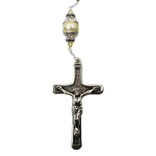 Load image into Gallery viewer, Handmade in Portugal Cream Pearl Beads Our Lady of Fatima Rosary
