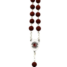 Load image into Gallery viewer, Our Lady of Fatima Handmade Scented Rose Petal Rosary Beads
