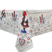 Load image into Gallery viewer, 100% Cotton Rei Rooster Regional Made in Portugal Tablecloth
