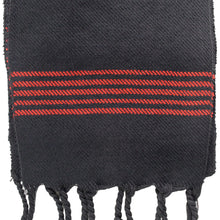 Load image into Gallery viewer, Portuguese Folklore Traditional Medium Black Red Bullfighter Sash with Fringe
