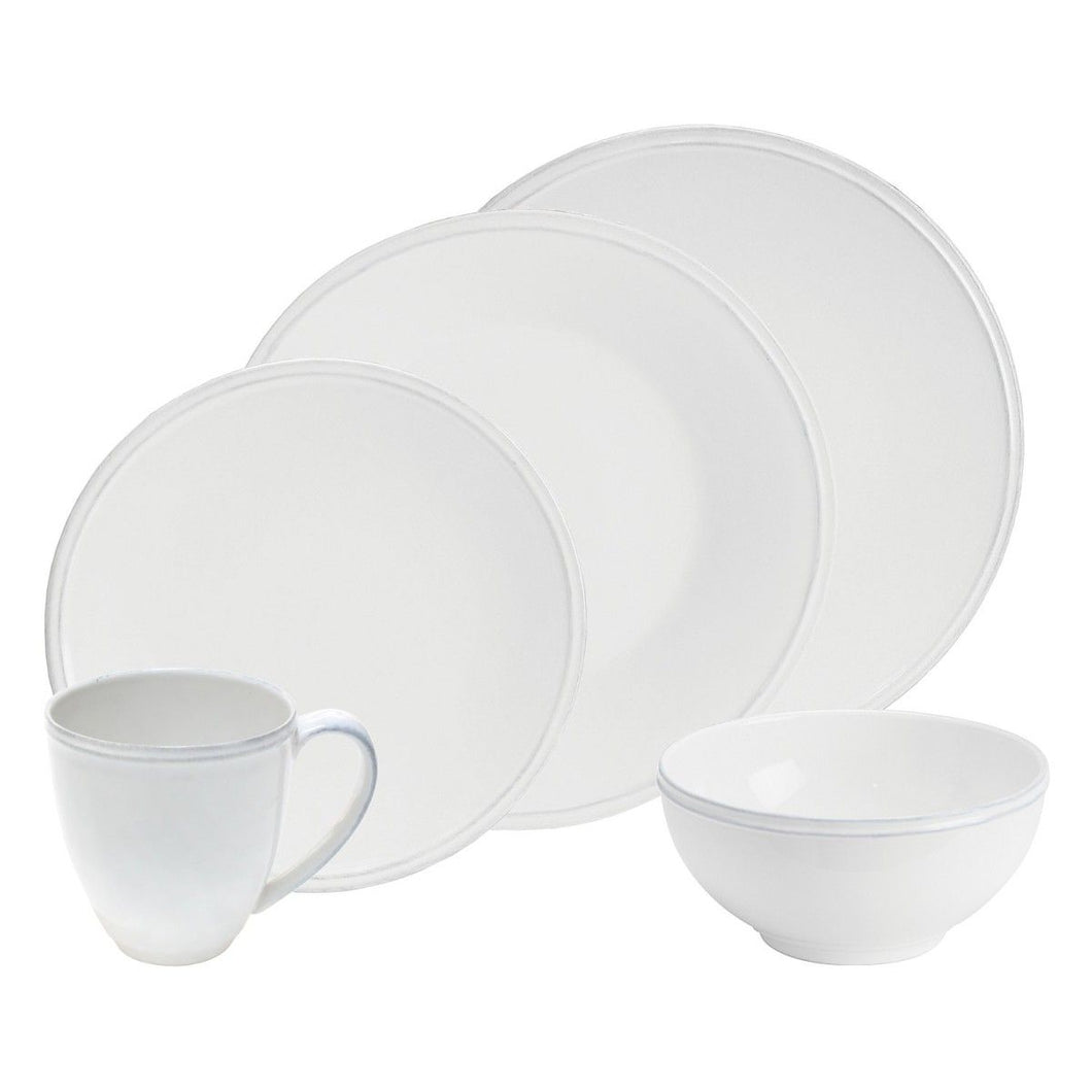 Costa Nova Friso White 30 Piece Place Setting