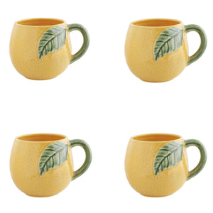 Bordallo Pinheiro Orange Mug - Set of 4