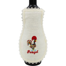 Load image into Gallery viewer, Handmade Embroidered Linen Traditional Portuguese Bottle Apron Cover
