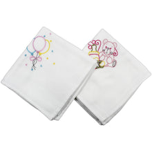 Load image into Gallery viewer, Portuguese Embroidered 2-Piece Cotton Baby Burp Cloth Set
