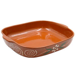 João Vale Hand-Painted Traditional Clay Terracotta Cooking Pot Roaster