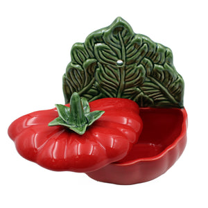 Faiobidos Hand-Painted Ceramic Tomato Salt Holder