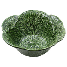 Load image into Gallery viewer, Faiobidos Hand-Painted Ceramic Cabbage Tall Salad Bowl
