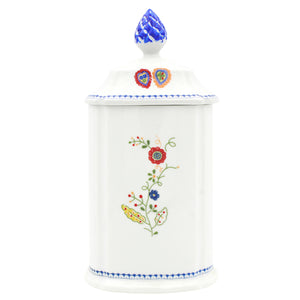 Traditional Portuguese Pottery Ceramic Porcelain Viana Lovers Cookie Jar