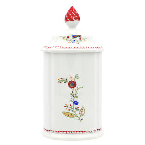 Traditional Portuguese Pottery Ceramic Porcelain Viana Lovers Cookie Jar