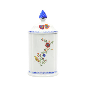 Traditional Portuguese Pottery Ceramic Porcelain Viana Lovers Cookie Jar