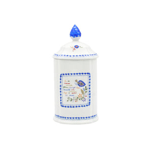 Traditional Portuguese Pottery Ceramic Porcelain Viana Lovers Cookie Jar