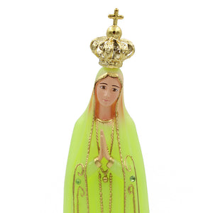 12" Glow in The Dark Our Lady Of Fatima Statue #PRU-28