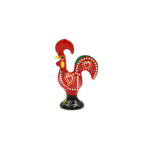 Traditional Portuguese Aluminum Red Good Luck Rooster Galo de Barcelos