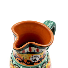 Load image into Gallery viewer, Hand-Painted Portuguese Pottery Clay Terracotta 48 oz. Pitcher
