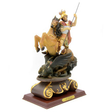 Load image into Gallery viewer, Saint George and The Dragon Religious Figurine Statue
