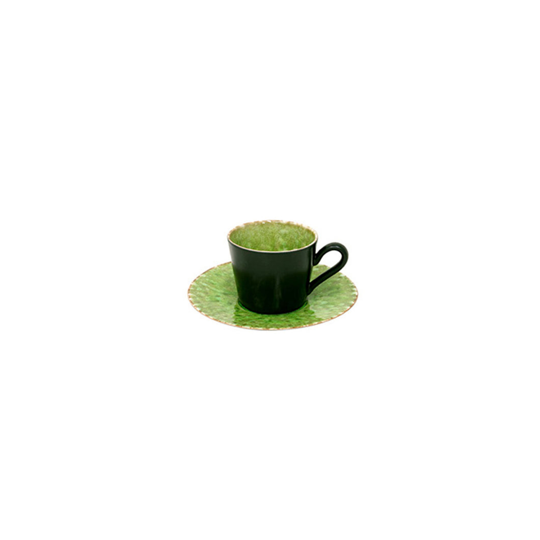 Costa Nova Riviera 6 oz. Tomate Tea Cup and Saucer