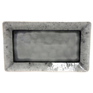 Costa Nova Madeira 16" Grey Rectangular Tray