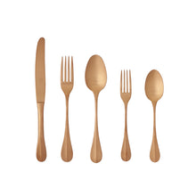 Load image into Gallery viewer, Costa Nova Nau Brushed Copper Flatware, Set of 5
