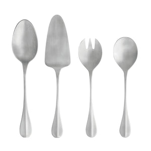 Costa Nova Nau Brushed Flatware Hostess Serving Set, 4 Pieces