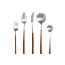 Load image into Gallery viewer, Costa Nova Mito Wood Flatware, Set of 5
