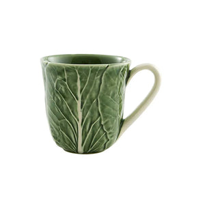 Bordallo Pinheiro Cabbage Mugs, Set of 4