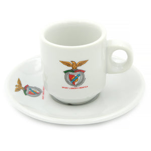 SL Benfica Set Of 6 Espresso Cup and Saucers With Gift Box