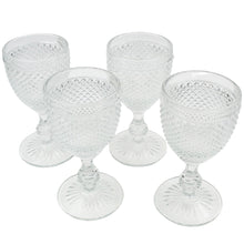 Load image into Gallery viewer, Vista Alegre Bicos Clear Red Wine Goblets, Set of 4
