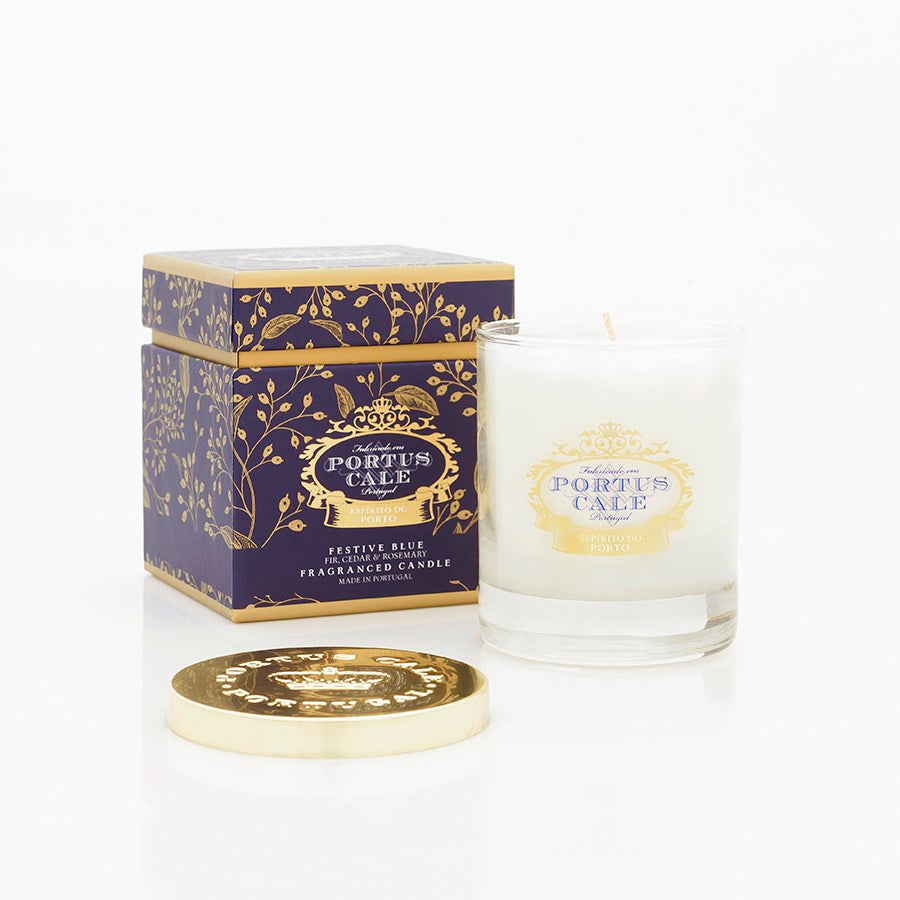 Castelbel Portus Cale Festive Blue Clear Candle