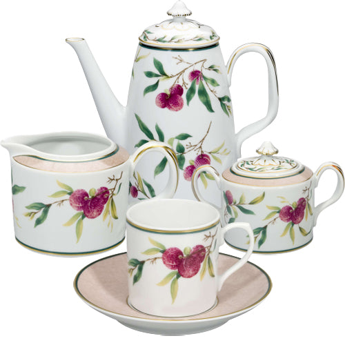 Vista Alegre Lychee Porcelain Complete Coffee Set