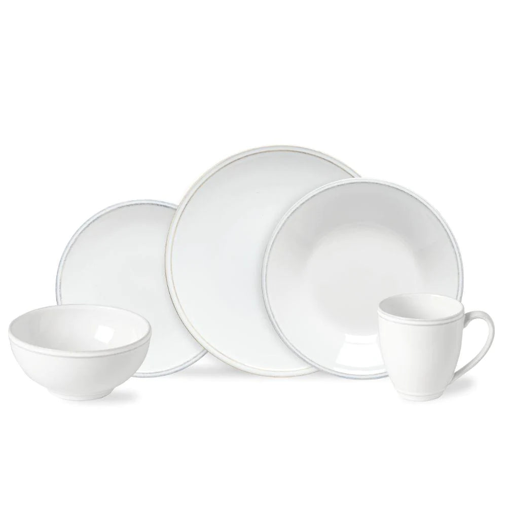 Costa Nova Friso White 5 Piece Place Setting