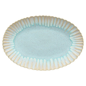 Casafina Mallorca 16" Sea Blue Oval Platter