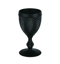 Load image into Gallery viewer, Vista Alegre Bicos All Purpose Frosted Black Goblet, Set of 4
