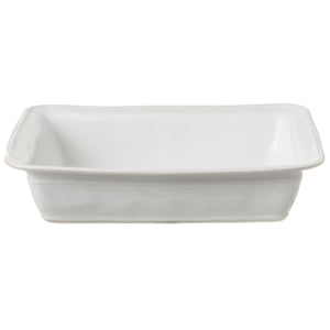 Casafina Fontana 14" White Rectangular Baker