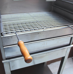 BBQ Charcoal Grill Aisi 304 Stainless Steel, Handmade in Portugal